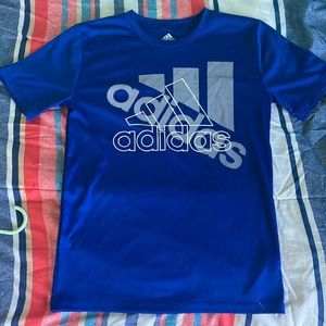 Boys blue adidas tee shirt never worn